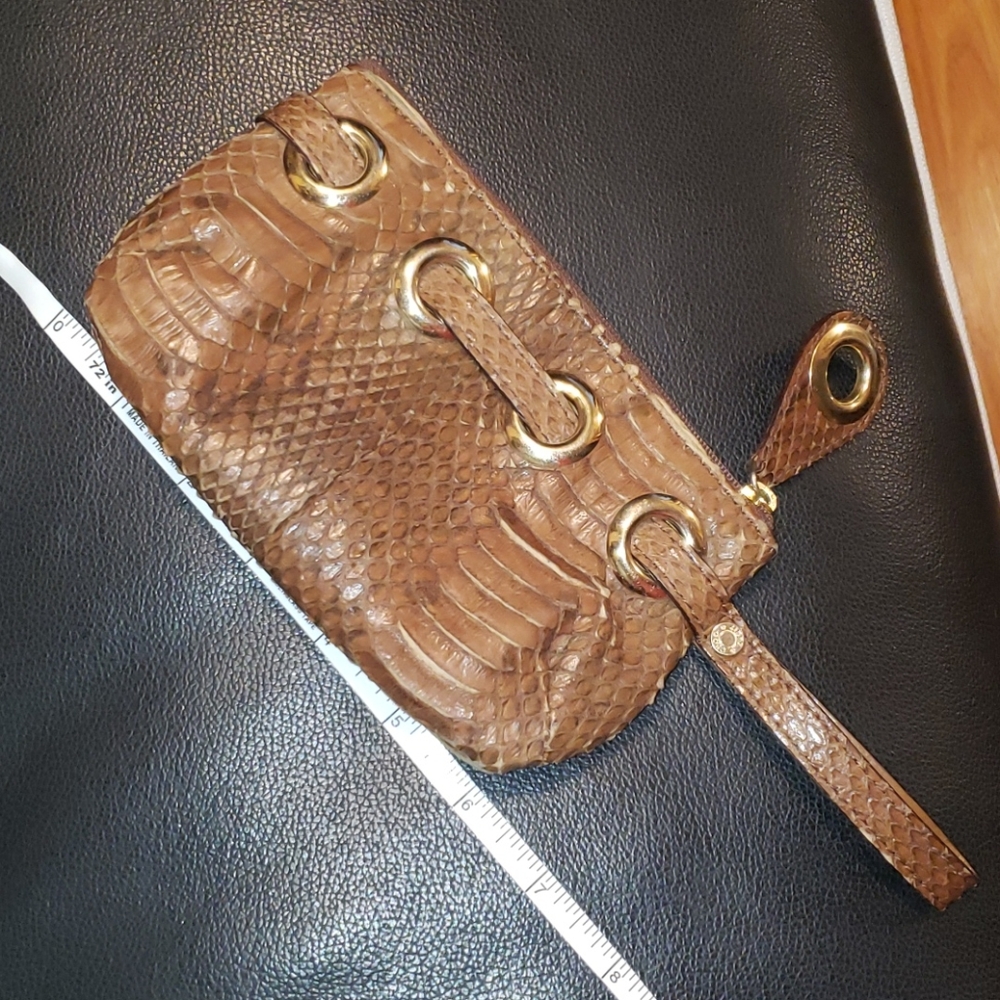 Jimmy Choo Snakeskin Wristlet